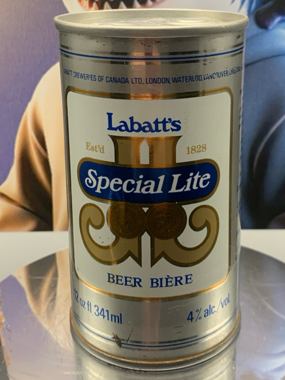 Vintage Beer Can Labatt's Special Lite Biere Beer Empty Steel Can Canada